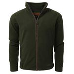 Game Mens Stanton Country Fleece Jacket | Hunting Fishing Shooting Casual Coat Forest Green