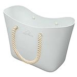 SUN NINJA - Rubber Tote Beach Bag, Grey, One Size