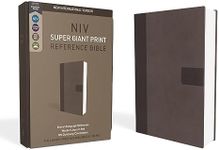 NIV Super Giant Print Reference Bible, Red Letter, Comfort Print [Gray]