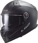 LS2 Full Face Motorcycle Helmet. Vector II Road Touring Motorbike Lid. FF811. ECE22.06 Matt Black M