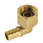 Supply Giant QGTM1212-OM 1/2 Inch Swivel Elbow X FIP DZR Brass Construction, Barb, Compatible w/PEX Pipe, Low-Cost Plumbing Connection System & Durability, 31