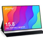 15.8’’ 1080P Full HD Portable Monitor,AYY Freesync IPS Gaming Monitor with Speaker,Vesa,Ultra-Slim Type-C&HDMI Second Screen Portable Monitor for Laptop/PC/Phone/Mac/Switch/Ps4/5.Included Smart Case