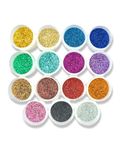 UGLS 15 Colors Glitter Set, Fine Glitter for Resin Arts, Nail Art and Craft Supplies Glitter, Festival Glitter 5gm Each Colour