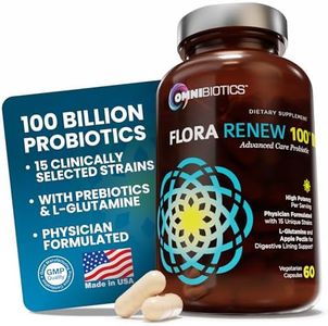 100 Billion Probiotics - 15-Strain Probiotic for Women & Men, DRCaps Delayed Release, Prebiotics, L-Glutamine, Apple Pectin, Gut Lining Support, Shelf Stable, Non-GMO, 60 Vegan Capsules for Adults