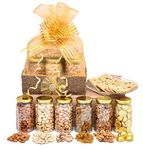 Giftrend Snacks Gifts Basket with 100gm Each Cashew,Almond,Pista,Walnut,Raisins,Swiss Chocolates,500gm Gud Gajak,1.1kg