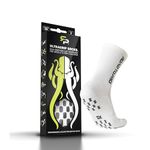Road to Pro Official Sock APP Tour Non-Slip Grip Youth 1 Pair Tennis Pickleball Soccer, White, Small