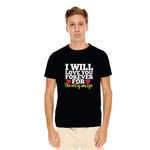 TheYaYaCafe Yaya Cafe� Valentine Gifts for Boyfriend Husband T-Shirt I Will Love You Forever Mens 100% Cotton Printed Black - Medium