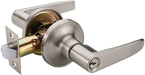 HENYIN Wave Lever Keyed Entry Door Lock/Door Knob Hardware Wave Handle and Closet Lockset (802-ET)