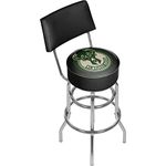 Trademark Gameroom NBA Milwaukee Bucks Padded Swivel Bar Stool with Back