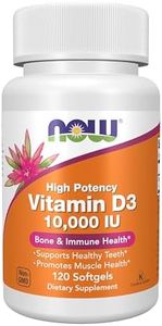 NOW Vitamin D-3 10,000 IU,120 Softgels