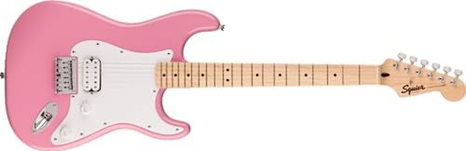 Squier 6 String Solid-Body Electric Guitar, Right, Flash Pink (0373302555)