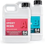 NASUBI 1 Gallon/3.8L Clear Epoxy Resin - Upgraded Casting and Coating Epoxy Resin, No Bubbles, No Odor, Non Yellowing, 2 Part Resin Kit for Table Top, Mold, Jewelry (1.9L Resin and 1.9L Hardener)