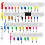 Kids Earbuds Bulk 30 Pack for Classroom School Library, Ladont Classroom Headphones for Kids Children Boys Girls Toddler Adult(8 Mixed Colors) (100 Pack)