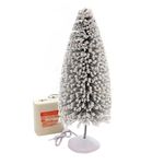 Department 56 Collections Lit Snow Laden Sisal Large Tree, 10.25 inch Village Accessory, Multicolor