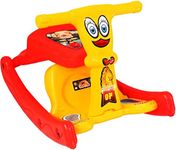 DANDLES 2-in-1 Boy's and Girl's Ride Baby Toys Rocking Musical Chair, Kids Sitting Chair Gift Baby Rocking Chair for Babies Swing with Backrest for 6 Months-3 Years Old (Red & Yellow)