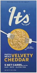 It’s Skinny Low Carb Pasta Pre-cooked Velvety Cheddar Mac and Cheese, Konjac Shirataki Noodles, Gluten Free Pasta, Vegan and Keto-Friendly (6-pack)