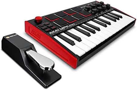 Akai MPK Mini MK3 MIDI Keyboard Controller + M-Audio SP2 Sustain Pedal, with MPC Beats and Software Suite – Beat Maker Bundle