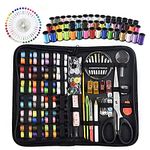 172PCS Sewing Kit,Small Sewing Kit, Mini Family Travel and Emergency Sewing Supplies，Mending and Sewing Needles, Scissors, Thimble,Thread, Tape Measure etc,Suitable for Adults, Beginners, Children