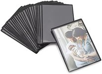 Okuna Outpost Clear Magnetic Picture Frames for Refrigerator, Locker Magnets for 4x6 Photos (25 Pack)