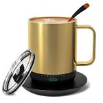 VSITOO Temperature Control Smart Mug 2 - Keep Your Coffee Hot All Day, Self Heating Coffee Mug with Lid, 14 oz, 90 Min Battery Life - App & Manual Controlled Heated Coffee Mug - Gift for Coffee Lovers