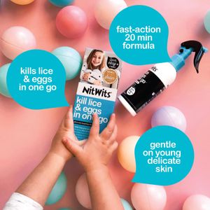 NitWits Head Lice Treatment Spray – Fast-Acting, Easy Application