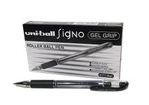 Uni-ball 751081000 UM151S SigNo Gel Rollerball Comfort Grip 0.7mm Tip 0.5mm Line Black (Pack of 12)