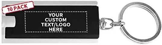 DISCOUNT PROMOS Rectangle Light Keychains