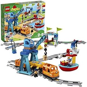 LEGO DUPLO Cargo Train 10875 Battery-Operated Building Blocks Set