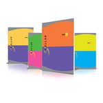 YOUVA Navneet Youva | Stellar | Soft Bound Long Book | 21Cm X 29.7 Cm | Single Line | 172 Pages | Pack Of 4, Multicolor