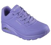 Skechers Women's Uno Stand on Air Sneaker, Lilac Durabuck Mesh, 3 UK