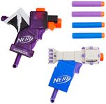 Nerf MicroShots Minecraft Ender Dragon and Elder Guardian Mini Blaster 2-Pack, 4 Nerf Elite Darts, Pull to Prime Handle (Amazon Exclusive)