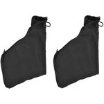 Dust Collection Bags, 2pcs Miter Saw Dust Bags with Zippers, Table Saw Dust Collector Bag, Anti-dust Cover Bag 255 Miter Saw Belt Sander Parts (Black)