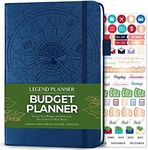 Legend Budget Planner – Financial Organizer Book. Money Account & Expense Tracker Notebook Journal for Household Monthly Budgeting (Mystic Blue)