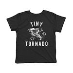 Toddler Tiny Tornado Tshirt Funny Chaos Crazy Littke Kid Graphic Novelty Tee Crazy Dog Novelty Toddler T-Shirts with Sarcastic Sayings Soft Comfortable Funny Toddler Tee Heather Black 5T