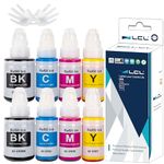 LCL Compatible for Canon GI290 GI-290 (8-Pack 2Black 2Cyan 2Magenta 2Yellow) Ink Bottle for Canon Megatank G3200 G4210 G1000 G1100 G1200, G1310 G1400 G1800 G1810 G1900 G2000 G2100 G2200 G2400 G2800