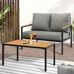 Livsip Outdoor Furniture 2Pcs Patio