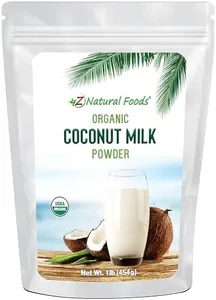 Z Natural Foods Organic Coconut Milk Powder - All-Natural Vegan Dairy-Free Alternative with MCTs - Unsweetened Coconut Creamer for Coffee & Smoothies - Gluten-Free, Non-GMO, 1 lb