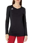 adidas Women's Volleyball Quickset Long Sleeve Jersey, X-Small, Black