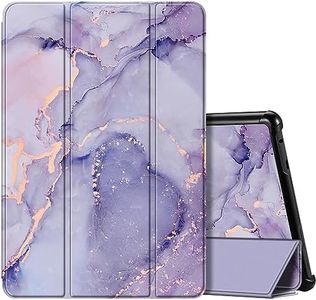 Fintie Slim Case for All-New Fire HD 10 Tablet (13th Generation, 2023 Release) - Trifold Lightweight Hard Shell Stand Cover with Auto Wake/Sleep, Lilac Marble