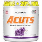 ALLMAX Nutrition - AMINOCUTS (A:CUTS) - Weight-Management BCAA (L-Carnitine + Taurine + Green Coffee) - Grape -dye free- 252 Gram - 36 Servings, 252-Gram