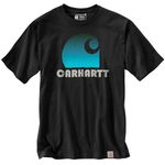 Carhartt Men's Loose Fit Heavyweight Short-Sleeve C Graphic T-Shirt, Black, Large
