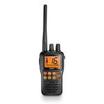 Uniden MHS75 Handheld Waterproof VHF Marine Radio, Black