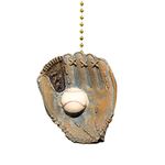 World Series Baseball Glove Ball Ceiling Fan & light Pull