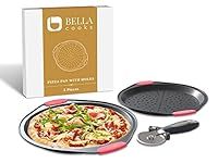 Bella Cooks Pizza Pan for Oven (Set