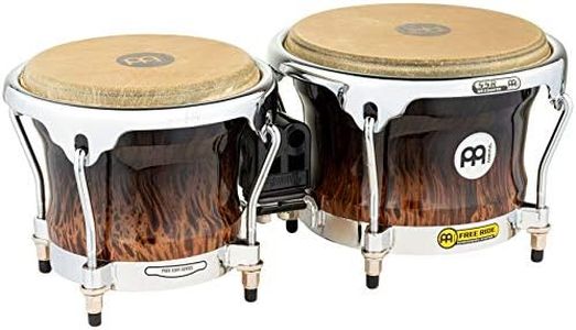 Meinl Percussion FWB400BB Free Ride Series Wood Bongos, Brown Burl Finish