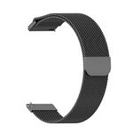 AONES Magnetic Loop Watch Strap Compatible for Pebble Cosmos Ultra Metal Chain Watch Band Black