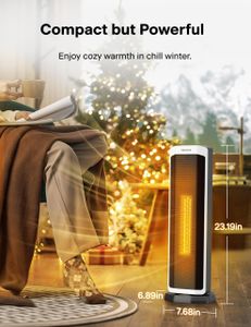 PELONIS 2-in-1 Electric Space Heater – Portable Fan & Heater