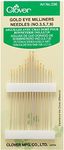 Clover 236 Gold Eye Milliners Needles No. 3,5,7,9, 16