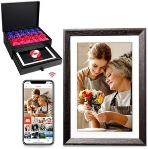 Frameo 10.1 Inch WiFi Digital Picture Frame Built-in 32GB Storage 1280 * 800 IPS HD Touch Screen Smart Electronic Digital Photo Frame Slideshow, Easy to Share Photos and Videos