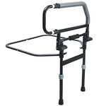 Sangohe Heavy Duty Bed Rail for Senior & Elderly and People Falling Out of Bed - Foldable Bed Assist Handle - 504E